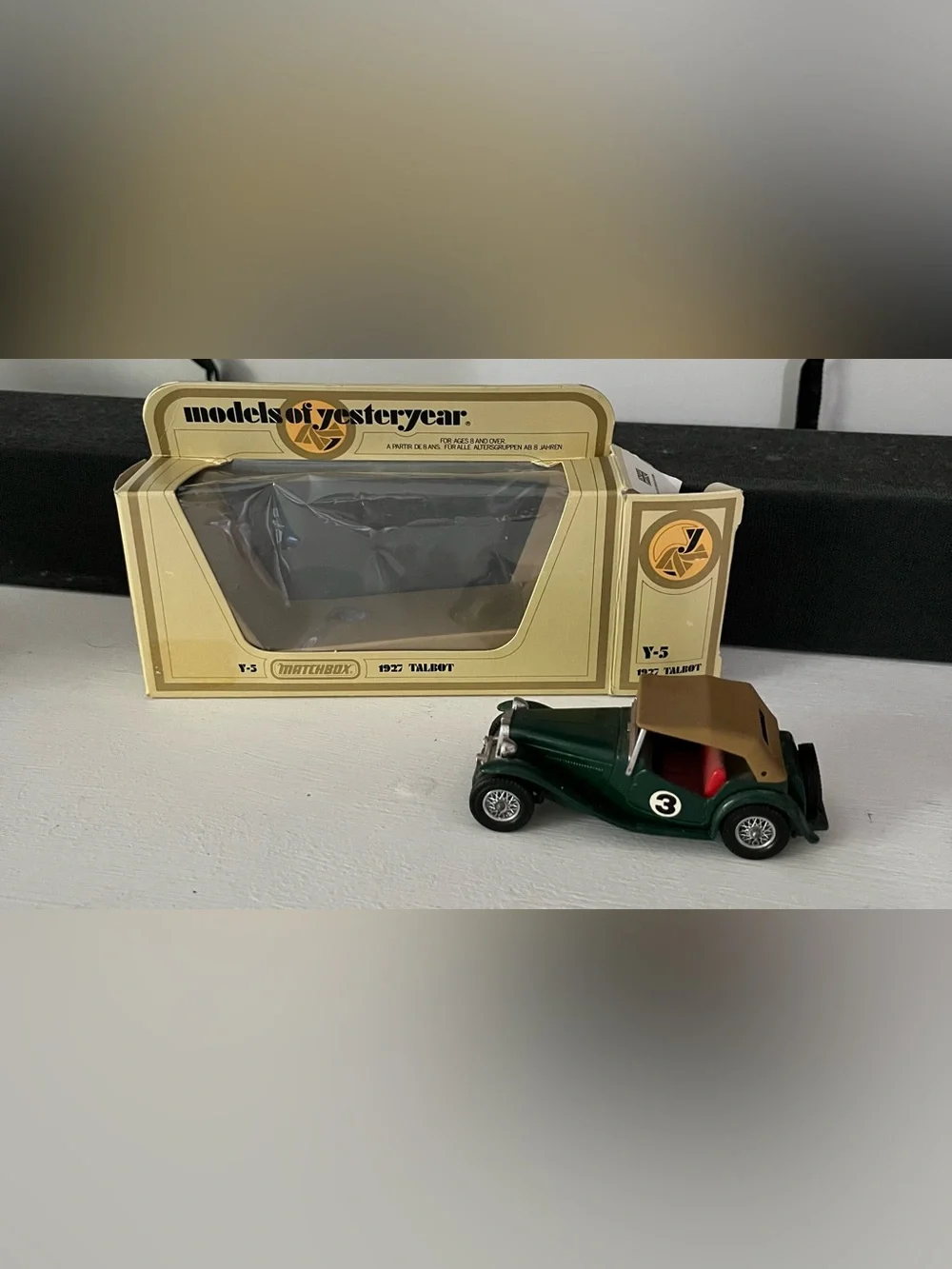 Vintage Matchbox Models of Yesteryear Y-8 1945 MG TC Green 1978 Lesney Boxed
